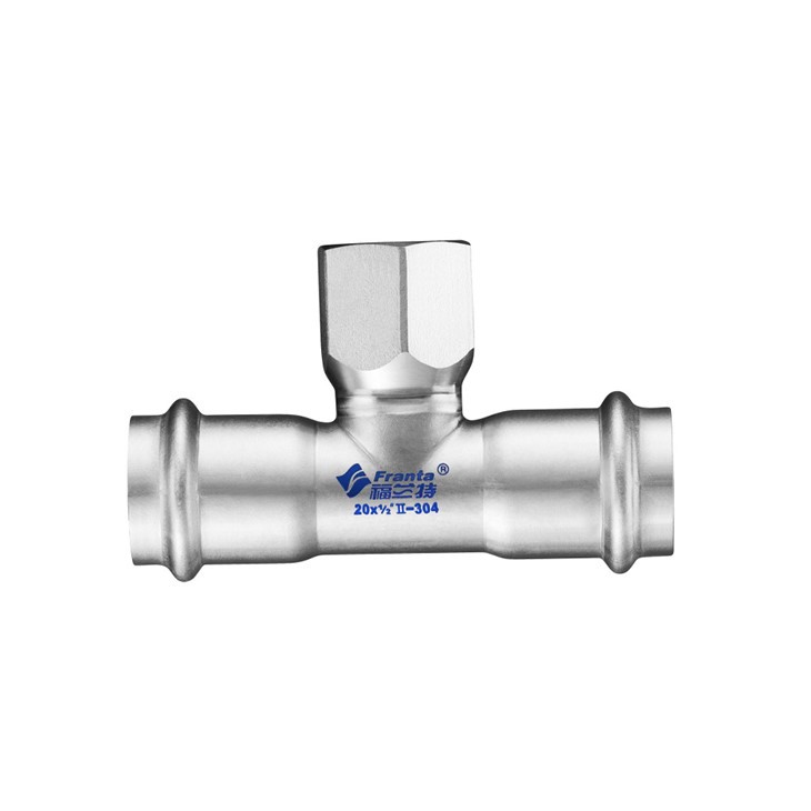 T-priključak sa ženskim navojem od nehrđajućeg čelika